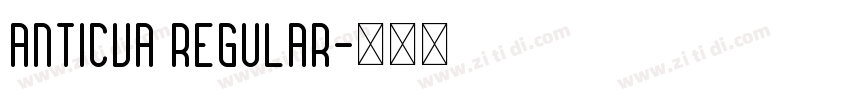 Anticva Regular字体转换